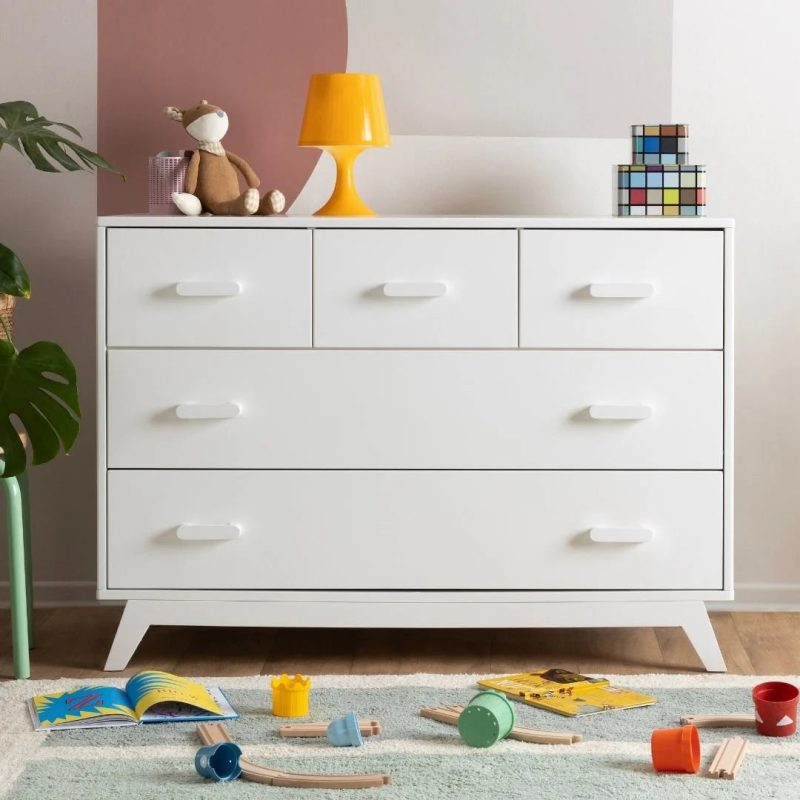 soho 5 drawer nursery dresser dresser white 843741