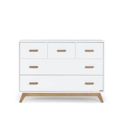 soho 5 drawer nursery dresser dresser white walnut 902348