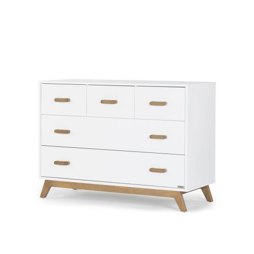 soho 5 drawer nursery dresser dresser white walnut 921909