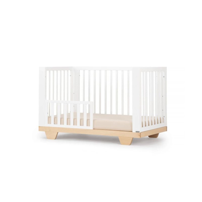 spirit 8 in 1 convertible crib white natural 510004