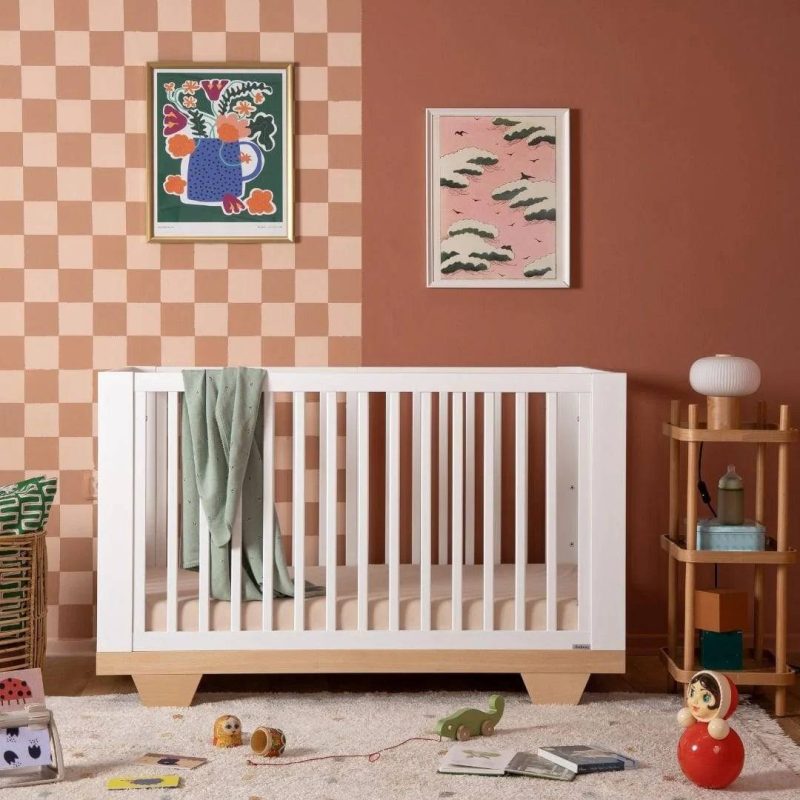 spirit 8 in 1 convertible crib white natural 875607