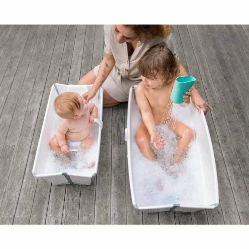 stokke flexi bath x large heat sensitive white traveling tikes 3