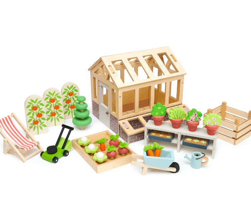 Tender Leaf Greenhouse and Garden Set - Traveling Tikes