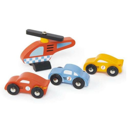 tender leaf toys blue bird service station traveling tikes 3