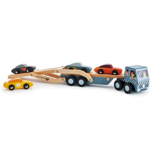 tender leaf toys car transporter traveling tikes 4