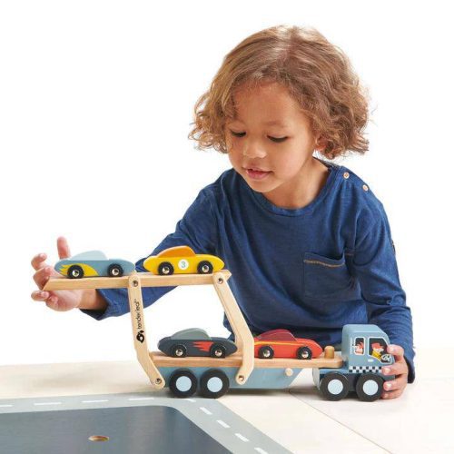 tender leaf toys car transporter traveling tikes 6