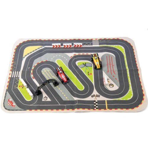 Tender Leaf Toys Formula One Racing Playmat - Traveling Tikes