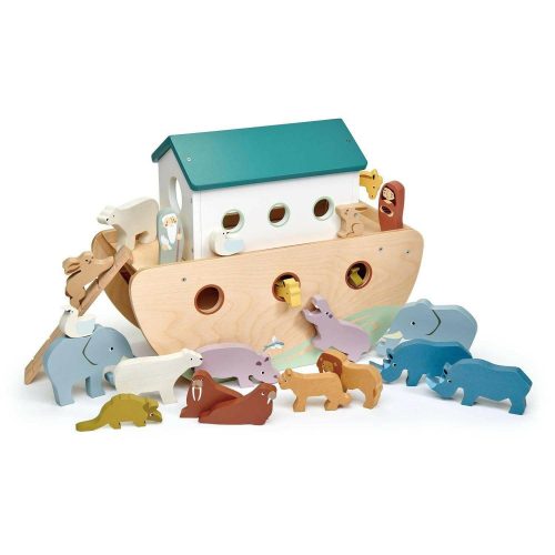 tender leaf toys noah s wooden ark traveling tikes 3