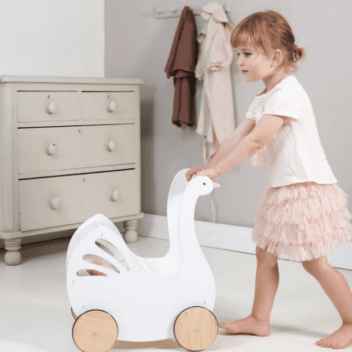 tender leaf toys sweet swan pram traveling tikes 7