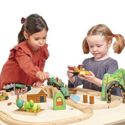 tender leaf toys wild pines train set traveling tikes 3