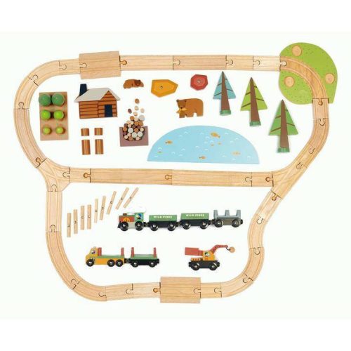 tender leaf toys wild pines train set traveling tikes 7