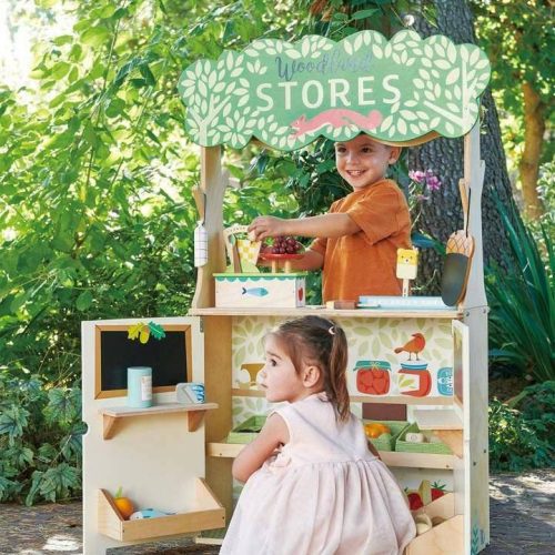 tender leaf toys woodland stores and theater traveling tikes 5