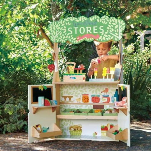 tender leaf toys woodland stores and theater traveling tikes 6