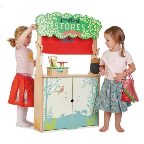 tender leaf toys woodland stores and theater traveling tikes 7