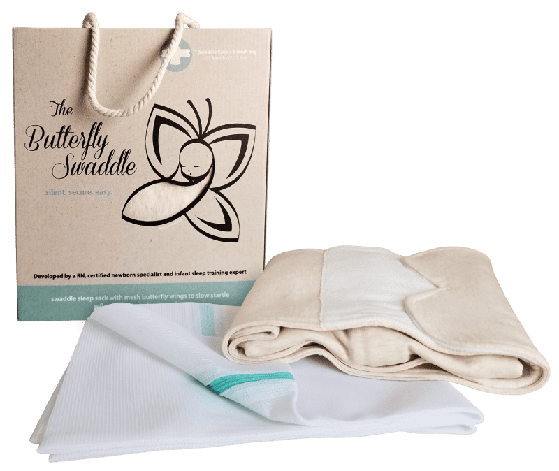 the butterfly swaddle ivory white small 7 12 lbs traveling tikes 3