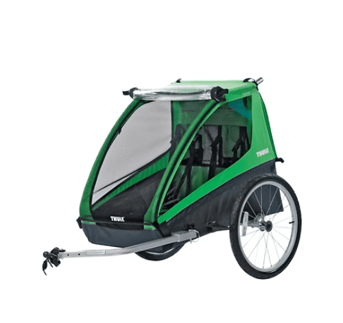 Thule Cadence 2-Seat Bike Trailer Green - Traveling Tikes