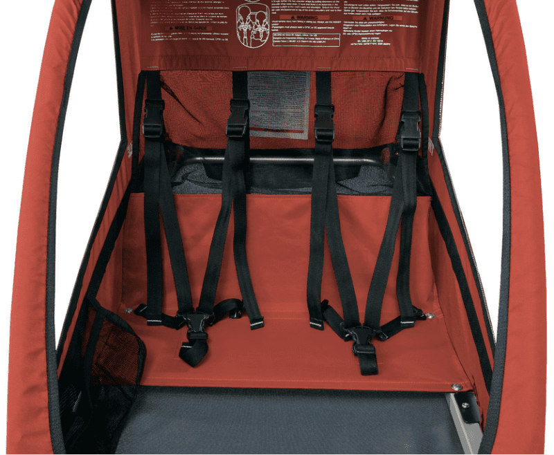 thule cadence 2 seat bike trailer hot sauce red traveling tikes 4