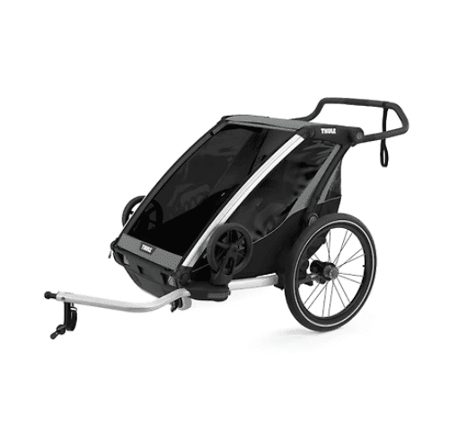 Thule Chariot Lite  2-Seat Multisport Bike Trailer Agave Green - Traveling Tikes