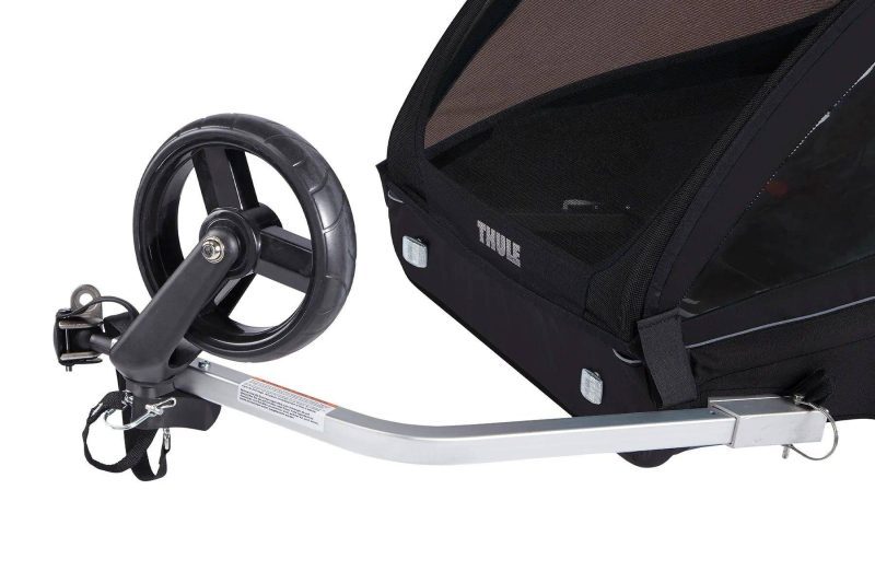 thule coaster xt bicycle trailer black traveling tikes 3