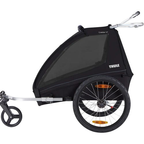 thule coaster xt bicycle trailer black traveling tikes 4