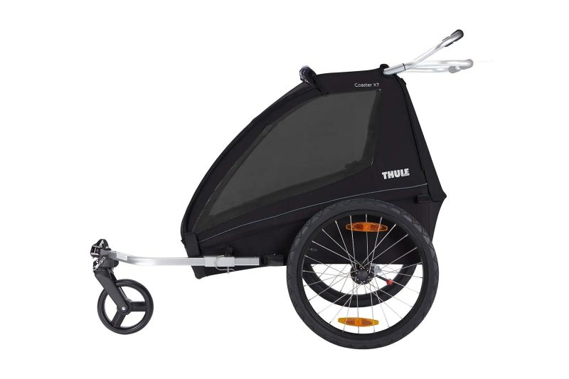 thule coaster xt bicycle trailer black traveling tikes 4