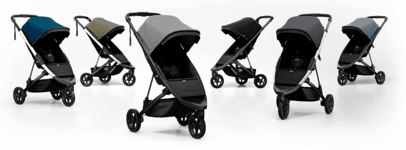 thule spring stroller black traveling tikes 3