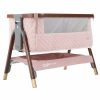 Tutti Bambini CoZee Luxe Bedside Crib - Walnut / Blush - Traveling Tikes