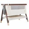 Tutti Bambini CoZee Luxe Bedside Crib - Walnut / Cream - Traveling Tikes