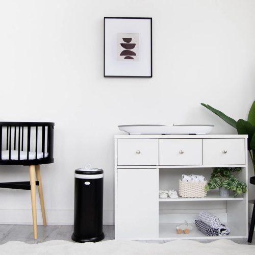 ubbi diaper pail matte black traveling tikes 3