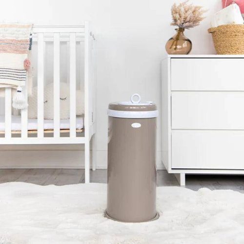 ubbi diaper pail taupe traveling tikes 4