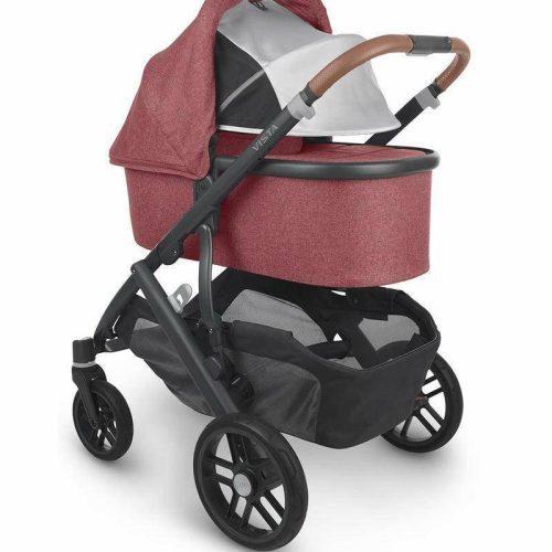 uppababy bassinet lucy rosewood melange carbon traveling tikes 3