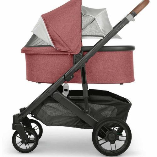 uppababy bassinet lucy rosewood melange carbon traveling tikes 5