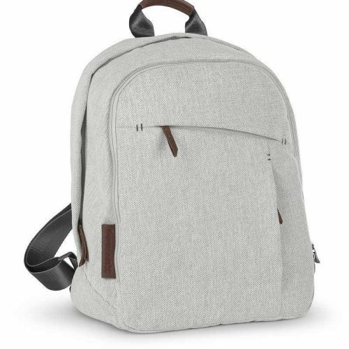 UPPAbaby Changing Backpack - Anthony (White and Grey Chenille / Chestnut Leather) - Traveling Tikes