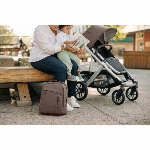 uppababy changing backpack theo dark taupe chestnut leather traveling tikes 4 5b80b6c9 47e6 497e ab92 c43578dbb48a