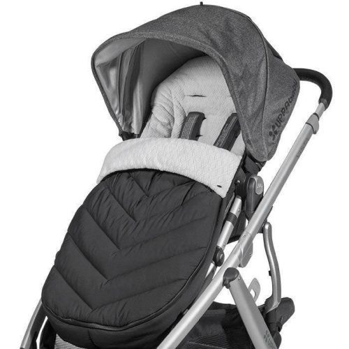 uppababy cozy ganoosh footmuff jake blackchevron quilt traveling tikes 3