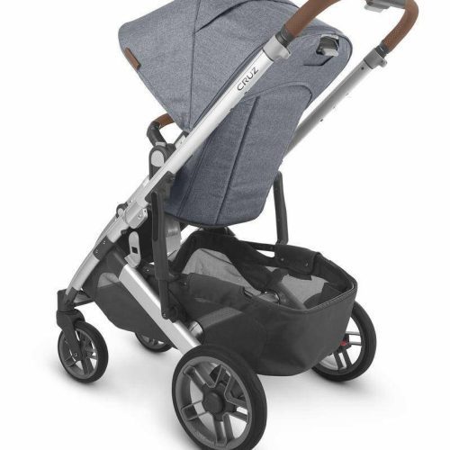 uppababy cruz v2 stroller gregory blue melangesilversaddle leather traveling tikes 3