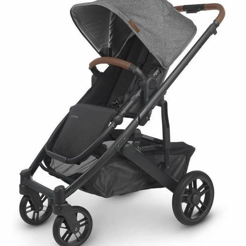 UPPAbaby CRUZ V2 Stroller - Greyson (Charcoal Melange/Carbon/Saddle Leather) - Traveling Tikes