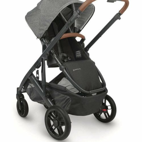 uppababy cruz v2 stroller greyson charcoal melangecarbonsaddle leather traveling tikes 3