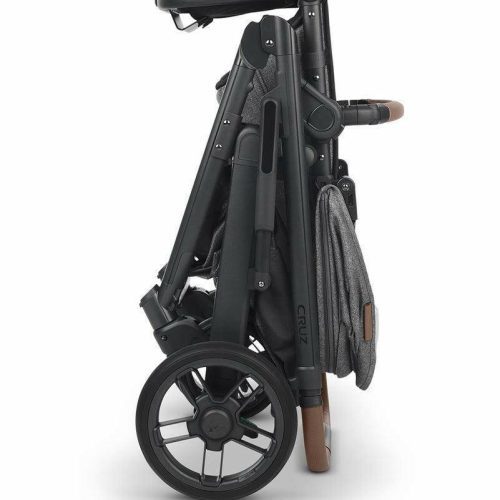 uppababy cruz v2 stroller greyson charcoal melangecarbonsaddle leather traveling tikes 7