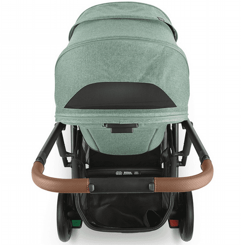 uppababy cruz v2 stroller gwen green melange carbon saddle leather traveling tikes 6