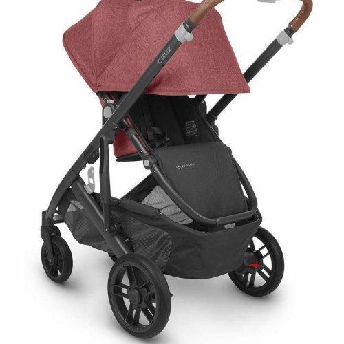 uppababy cruz v2 stroller lucy rosewood melange carbon saddle leather traveling tikes 3