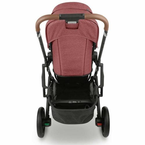 uppababy cruz v2 stroller lucy rosewood melange carbon saddle leather traveling tikes 6