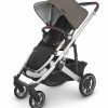 UPPAbaby Cruz V2 Stroller - Theo (Dark Taupe / Silver / Chestnut Leather) - Traveling Tikes