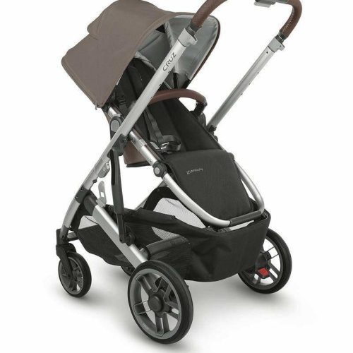 uppababy cruz v2 stroller theo dark taupe silver chestnut leather traveling tikes 3 e44a5286 a3fd 4222 bd42 701890c2c2bd