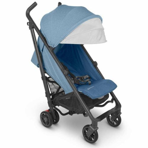 uppababy g luxe 2023 umbrella stroller charlotte coastal blue melange carbon traveling tikes 6