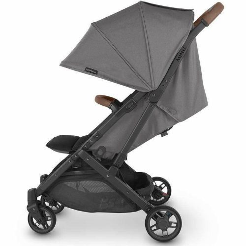 uppababy minu v2 compact stroller greyson charcoal melange carbon saddle leather traveling tikes 3