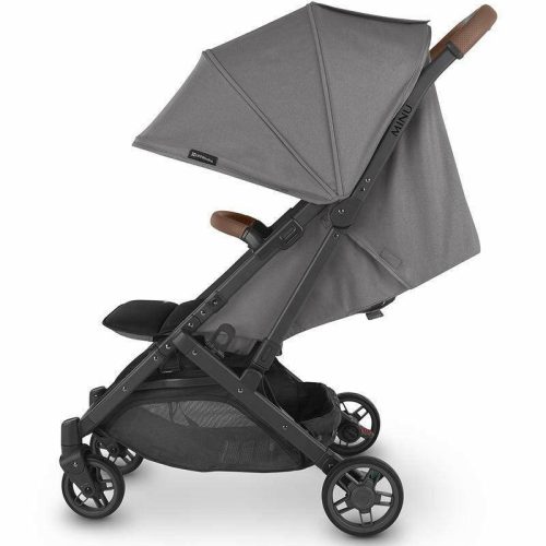 uppababy minu v2 compact stroller greyson charcoal melange carbon saddle leather traveling tikes 4