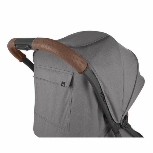 uppababy minu v2 compact stroller greyson charcoal melange carbon saddle leather traveling tikes 6