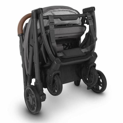 uppababy minu v2 compact stroller greyson charcoal melange carbon saddle leather traveling tikes 7