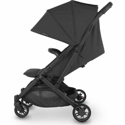 uppababy minu v2 compact stroller jake charcoal carbon black leather traveling tikes 3